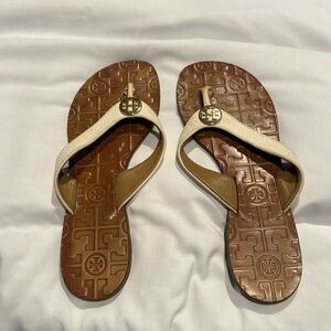 Tory Burch White Sandals
